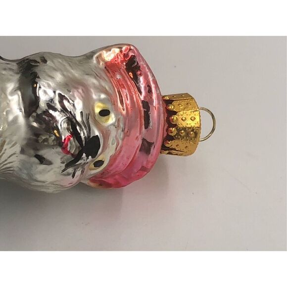 Old World Glass Radko Style Holiday Ornament Animal with Instrument Bear and Gui - Picture 15 of 16